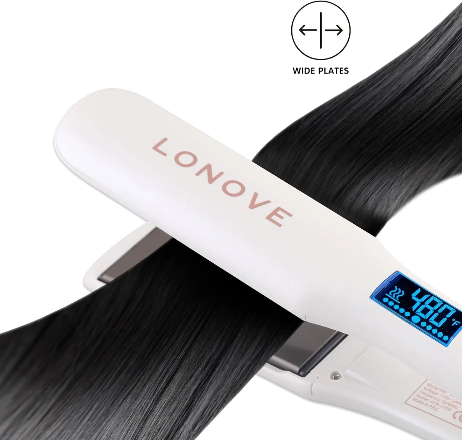TITANIUM HAIR STRAIGHTENER FOR THICK, FRIZZY & CURLY HAIRS Lonove