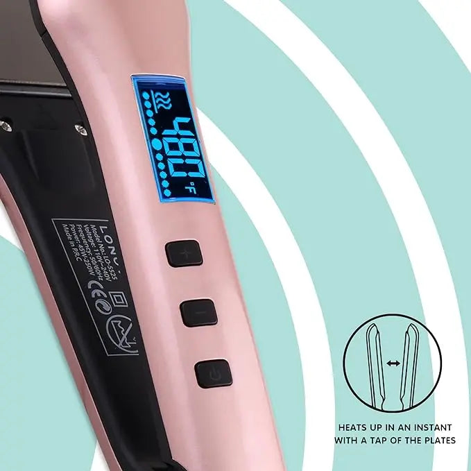 TITANIUM HAIR STRAIGHTENER FOR THICK, FRIZZY & CURLY HAIRS Lonove