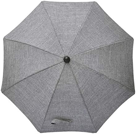 LONOVE Pram Parasol, Universal UV Parasol for Pushchairs and Buggy, Clip on Stroller Umbrella, Baby Buggy Sun Parasol with Adjustable Fixing Clamp, Grey, 73 cm Diameter