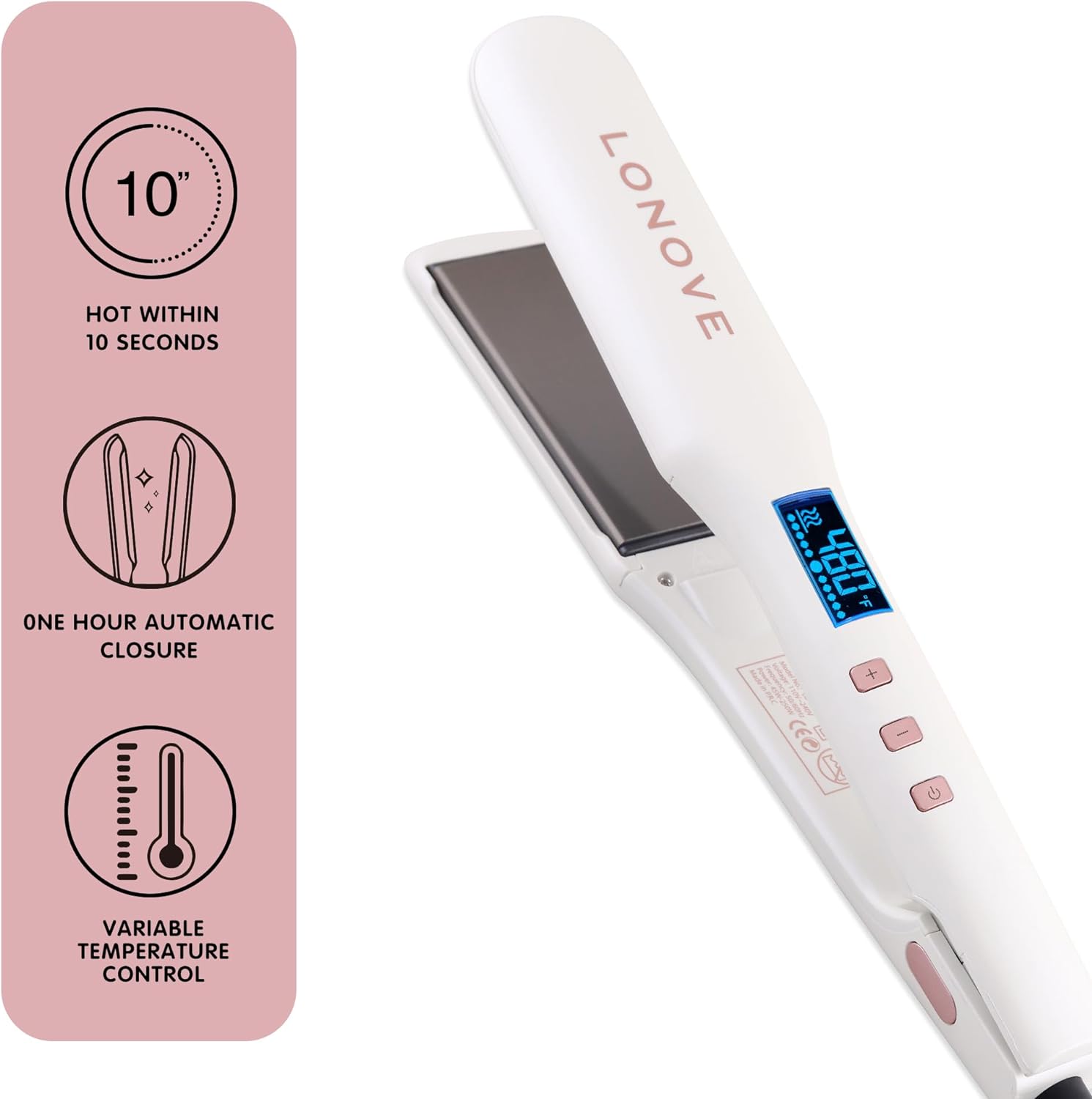 TITANIUM HAIR STRAIGHTENER FOR THICK, FRIZZY & CURLY HAIRS