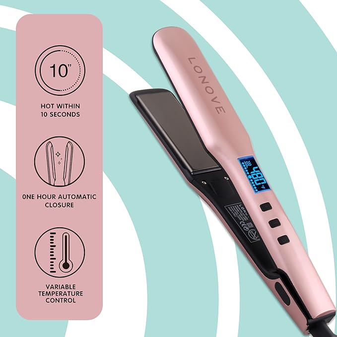 TITANIUM HAIR STRAIGHTENER FOR THICK, FRIZZY & CURLY HAIRS