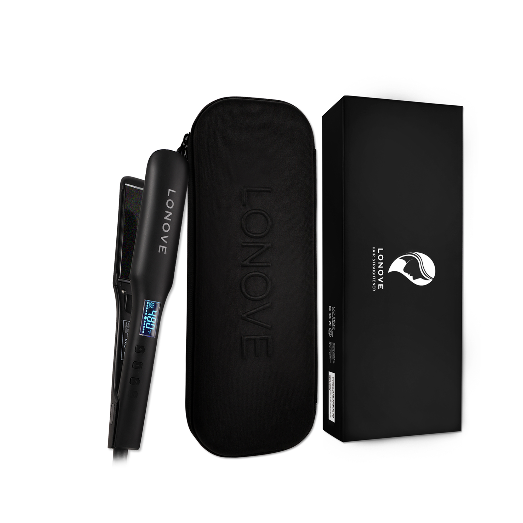 Straighteners fuilt proifeasanta Lonove® 49mm airson a h-uile falt